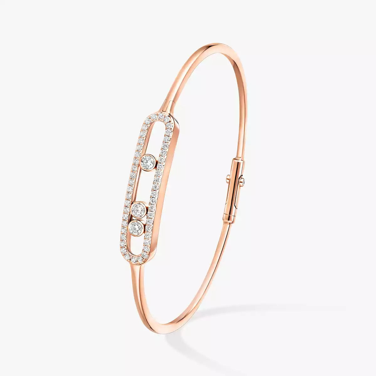 [Luxe Jewellery] Move Pavé Diamond Bangle Bracelet M