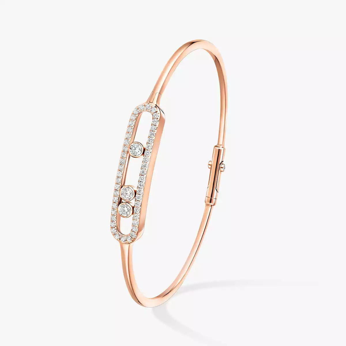 [LUXE JEWELRY]Move Pavé Diamond Bangle Bracelet M