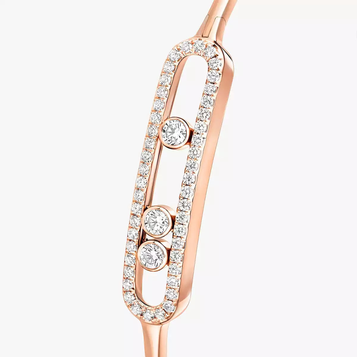 [Luxe Jewellery] Move Pavé Diamond Bangle Bracelet M