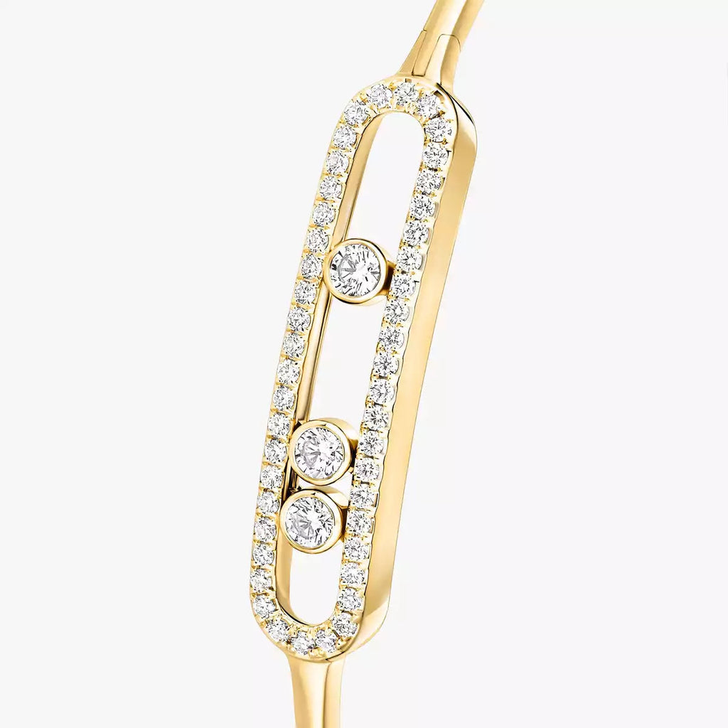 [Luxe Jewellery] Move Pavé Diamond Bangle Bracelet M