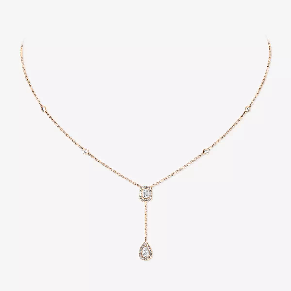 [Luxe Jewellery] Gold Diamond Tie Necklace