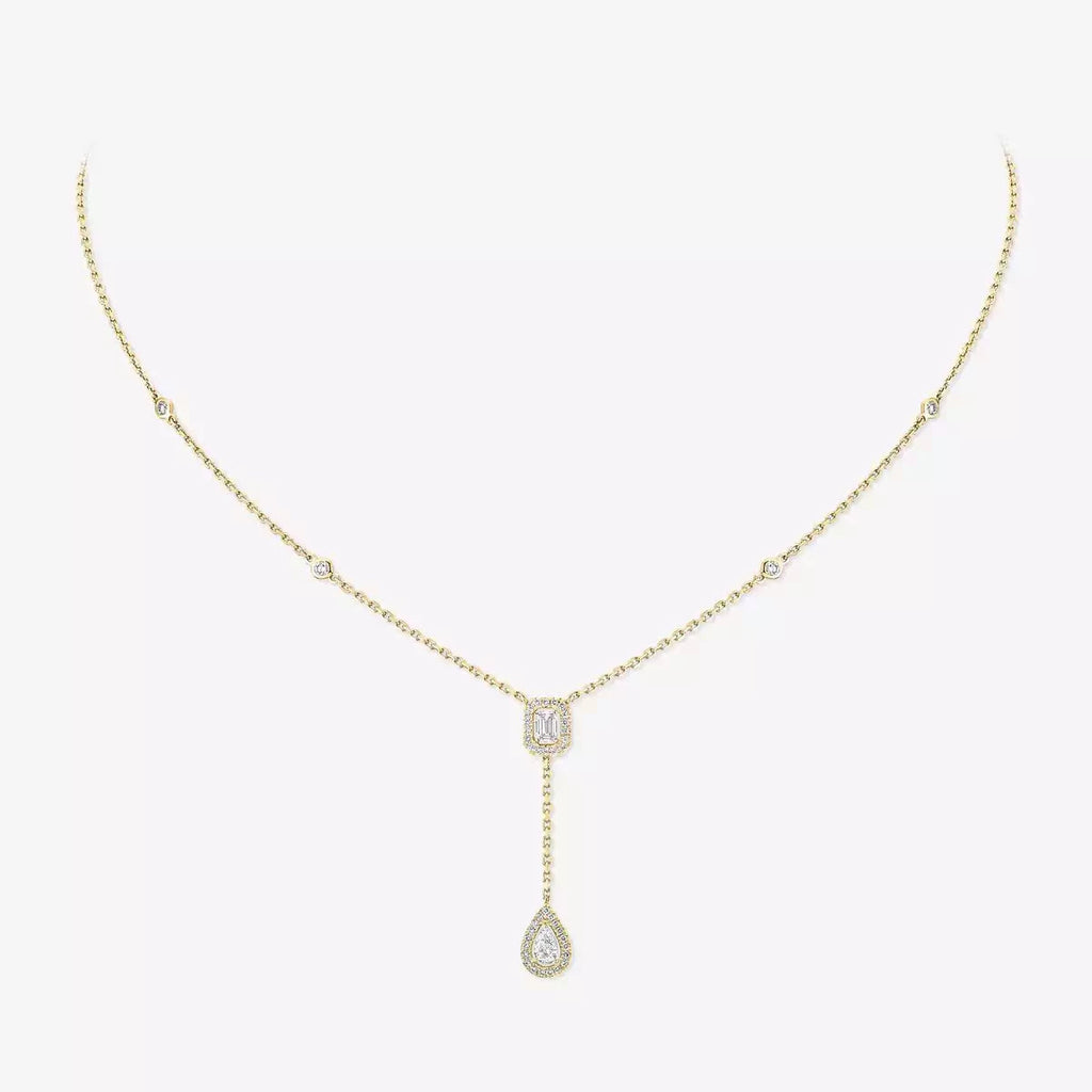 [Luxe Jewellery] Gold Diamond Tie Necklace