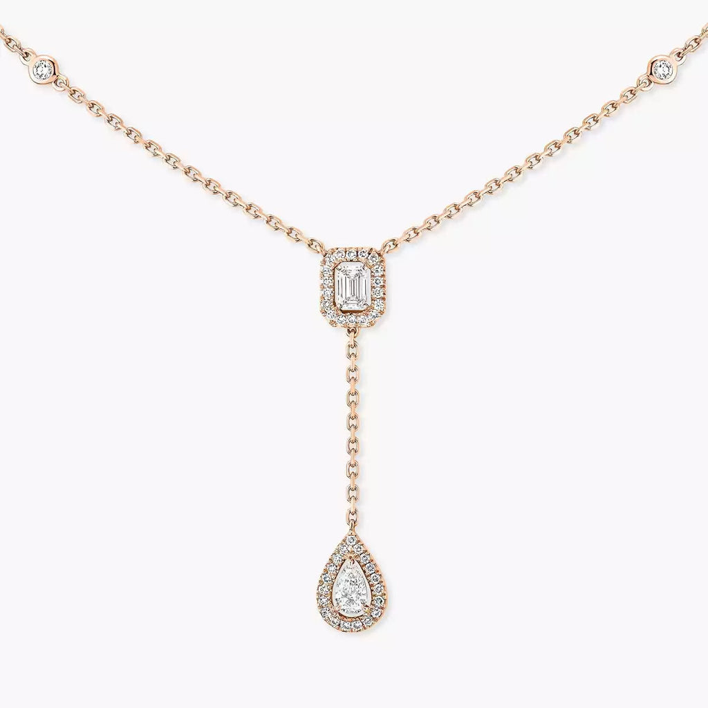 [Luxe Jewellery] Gold Diamond Tie Necklace