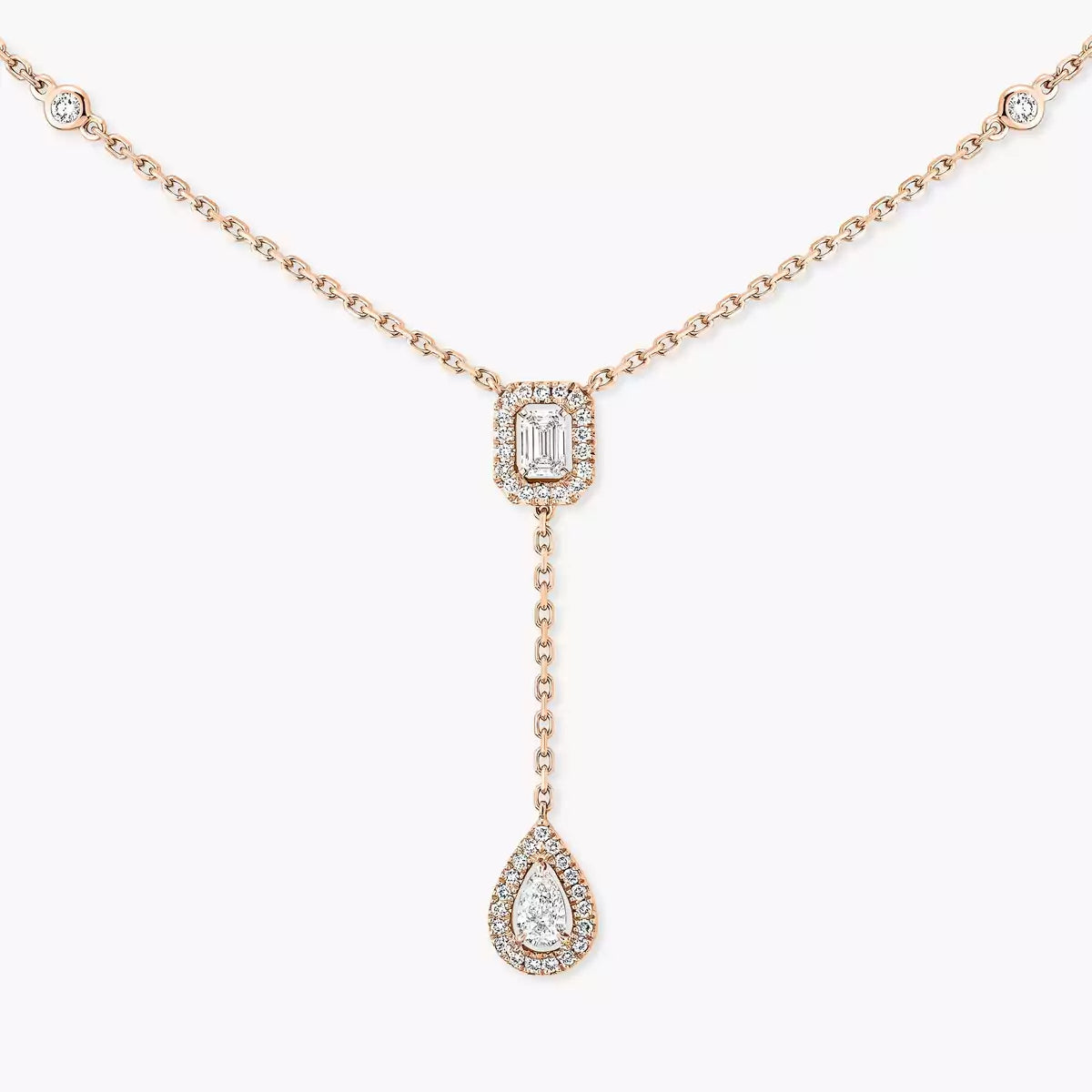 [Luxe Jewellery] Gold Diamond Tie Necklace