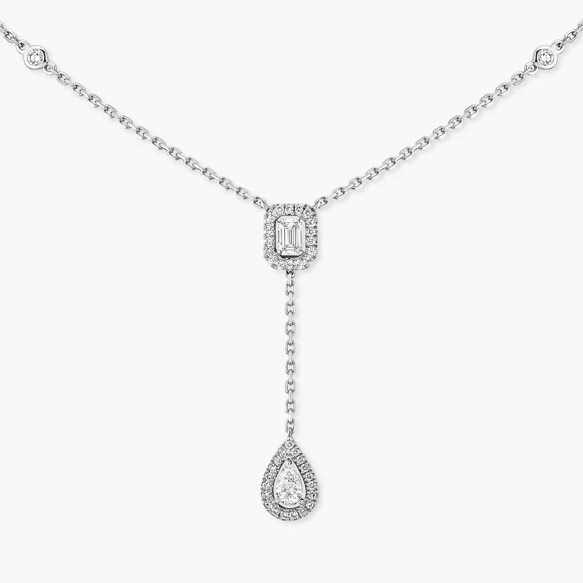 [Luxe Jewellery] Gold Diamond Tie Necklace