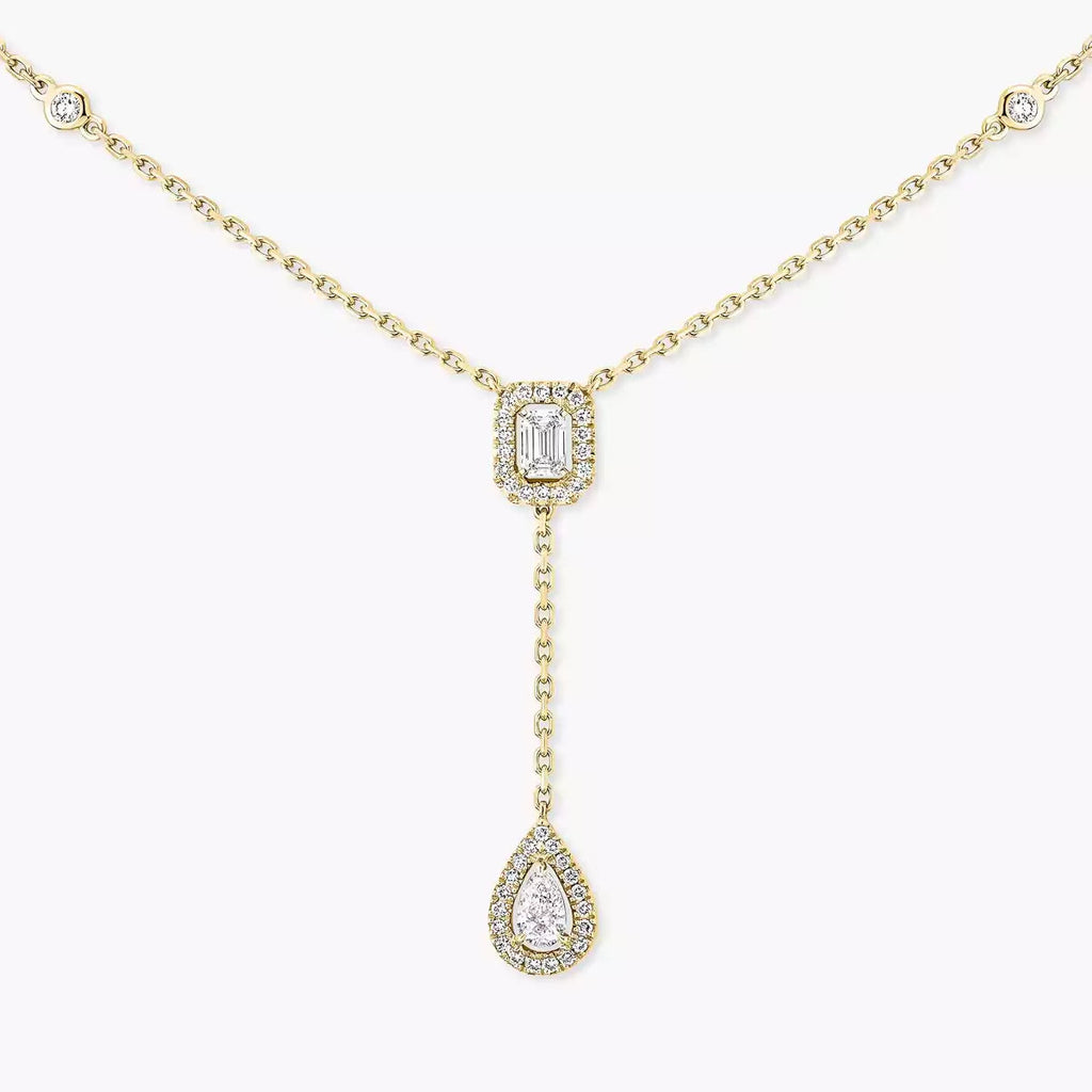 [Luxe Jewellery] Gold Diamond Tie Necklace