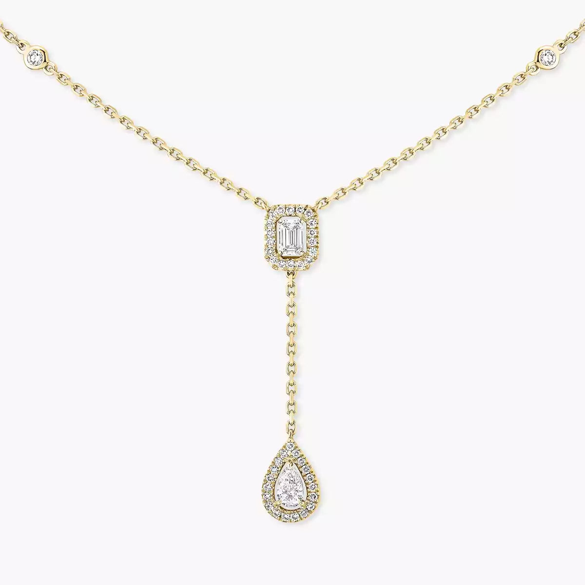 [Luxe Jewellery] Gold Diamond Tie Necklace