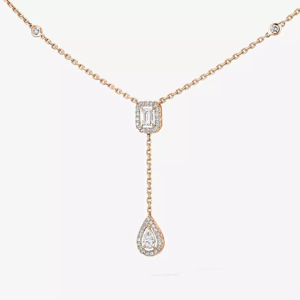 [Luxe Jewellery] Gold Diamond Tie Necklace