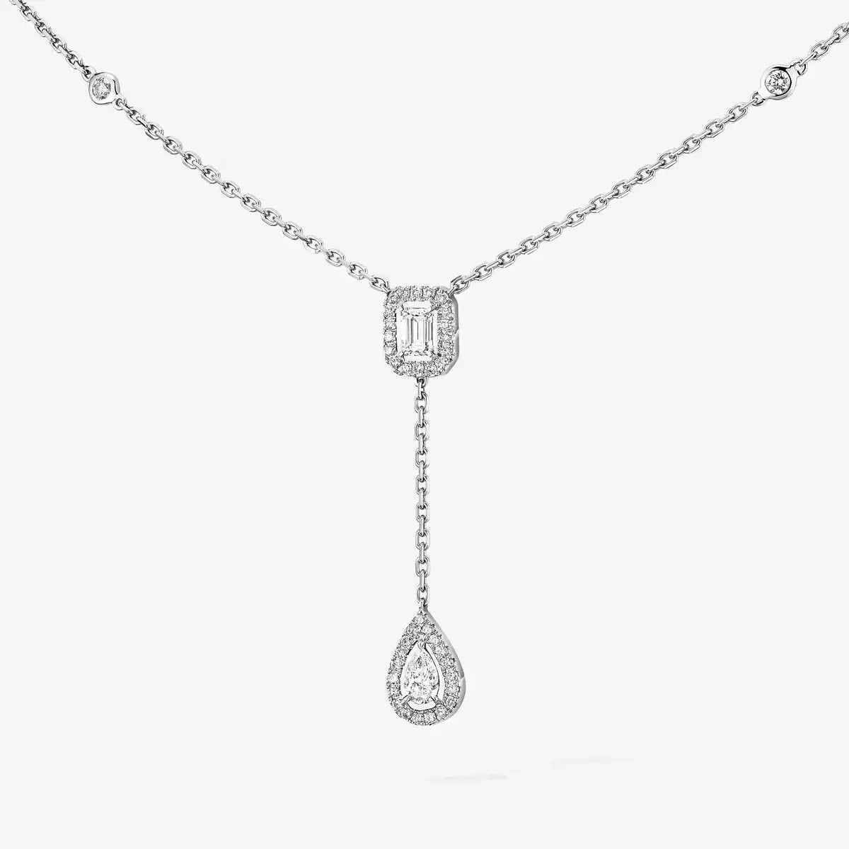 [Luxe Jewellery] Gold Diamond Tie Necklace