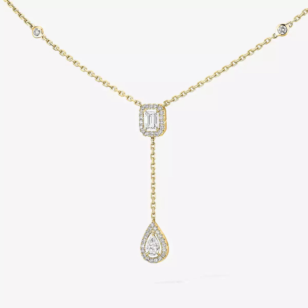 [Luxe Jewellery] Gold Diamond Tie Necklace