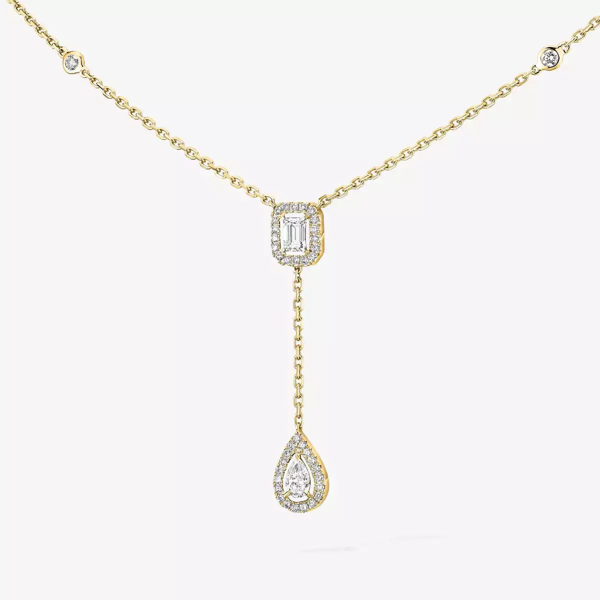 [Luxe Jewellery] Gold Diamond Tie Necklace