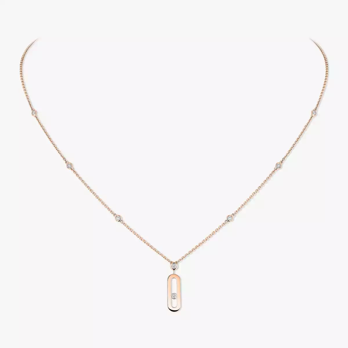 [Luxe Jewellery]  Move Uno Gold Diamond Long Necklace