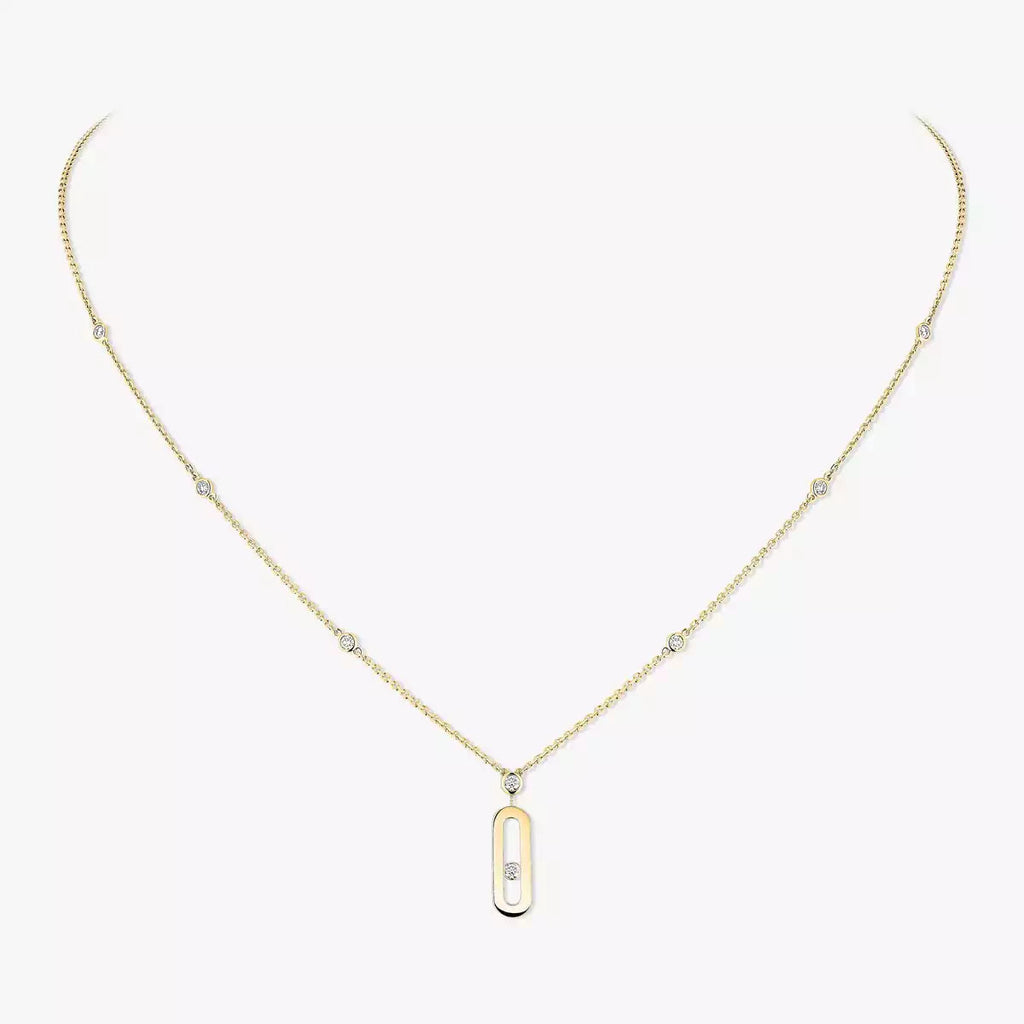 [Luxe Jewellery]  Move Uno Gold Diamond Long Necklace