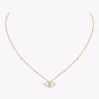 [Luxe Jewellery] Pave_ Diamond Necklace Lucky Eye