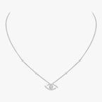 [Luxe Jewellery] Pave_ Diamond Necklace Lucky Eye