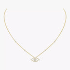 [Luxe Jewellery] Pave_ Diamond Necklace Lucky Eye