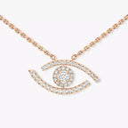 [Luxe Jewellery] Pave_ Diamond Necklace Lucky Eye