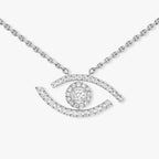 [Luxe Jewellery] Pave_ Diamond Necklace Lucky Eye