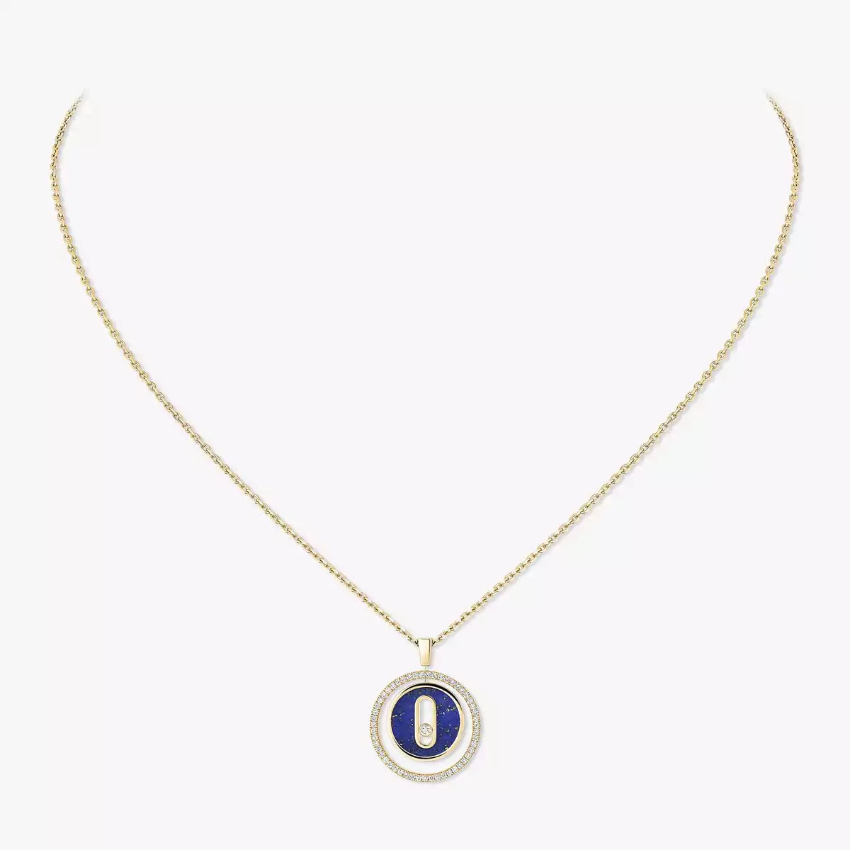[Luxe Jewellery] Lucky Move Diamond Necklace in Rose Gold and White Mother-of-Pearl
