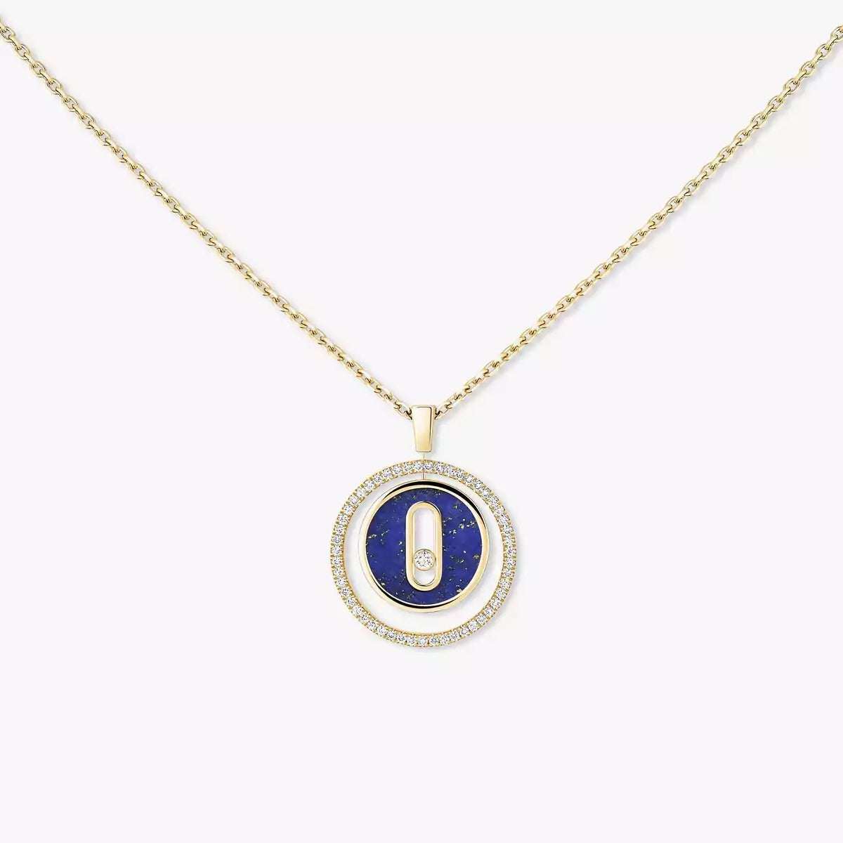 [LUXE JEWELRY]Lucky Move Diamond Necklace in Rose Gold and White Mother-of-Pearl