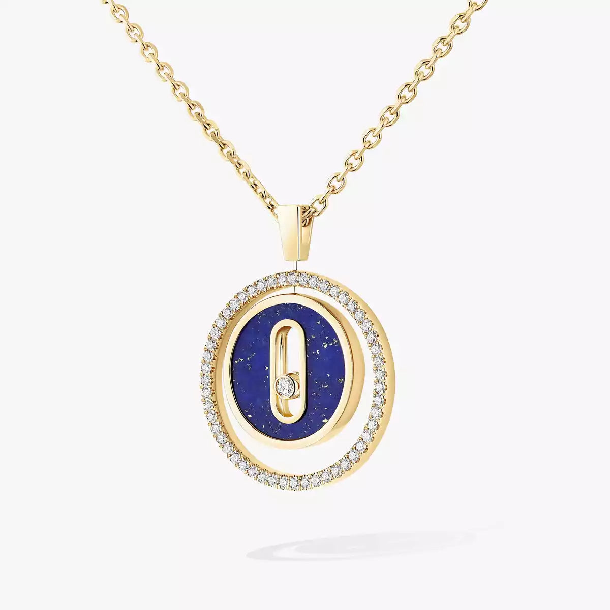 [Luxe Jewellery] Lucky Move Diamond Necklace in Rose Gold and White Mother-of-Pearl