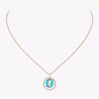 [Luxe Jewellery] Lucky Move Diamond Necklace in Rose Gold and White Mother-of-Pearl