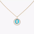 [Luxe Jewellery] Lucky Move Diamond Necklace in Rose Gold and White Mother-of-Pearl