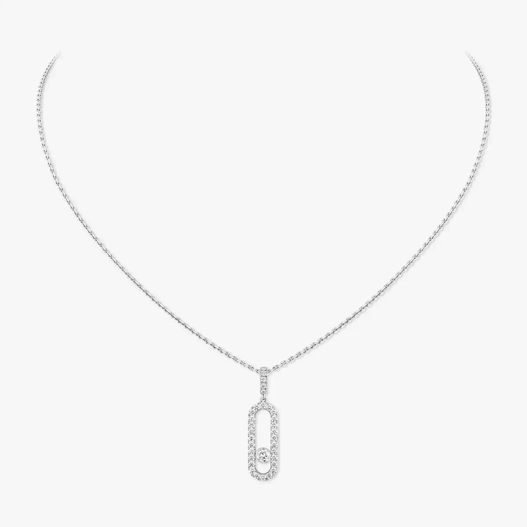 [Luxe Jewellery] Move Uno Diamond Necklace in Rose Gold
