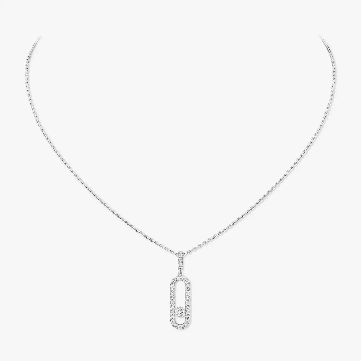 [Luxe Jewellery] Move Uno Diamond Necklace in Rose Gold