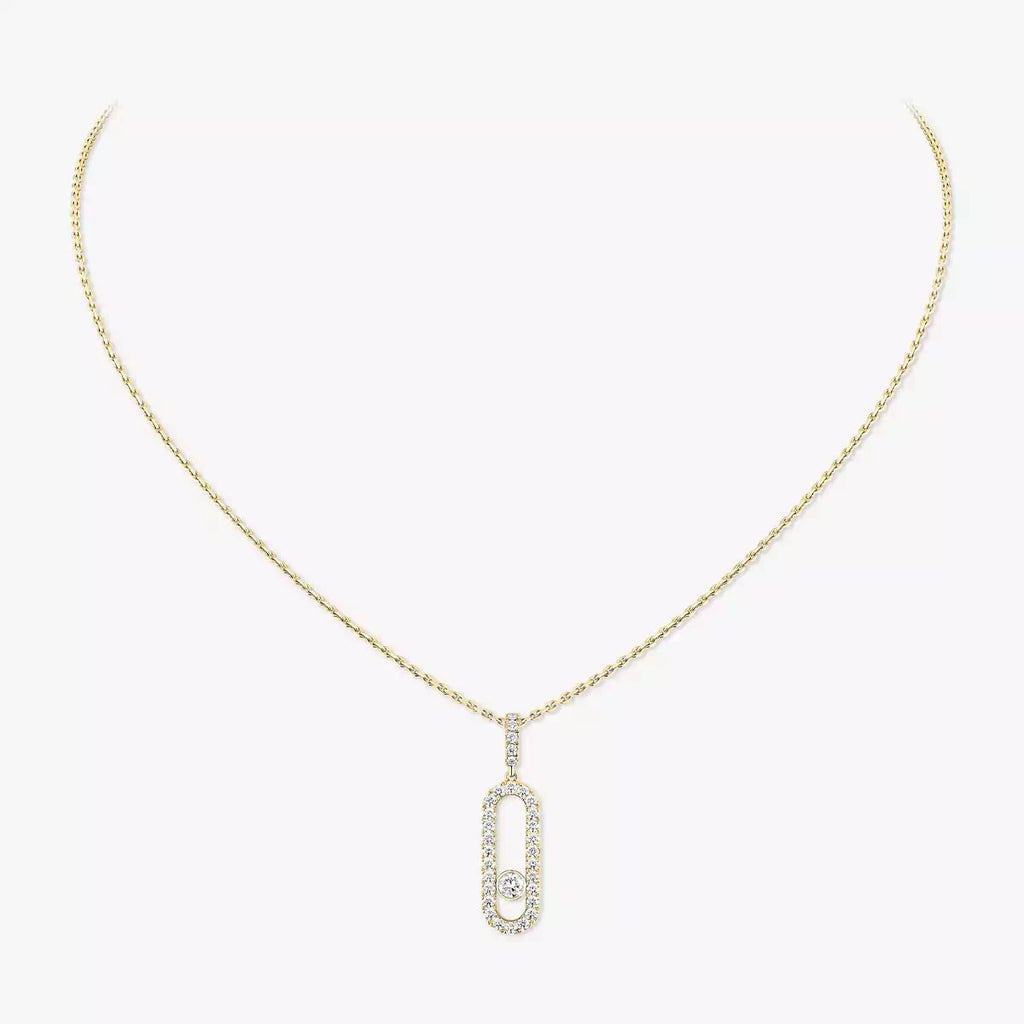 [Luxe Jewellery] Move Uno Diamond Necklace in Rose Gold