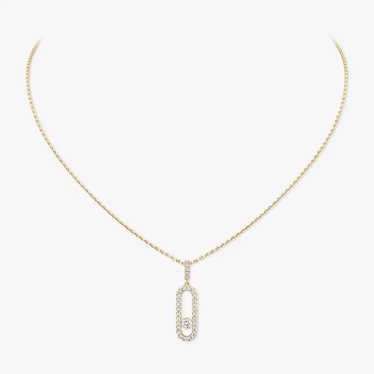 [Luxe Jewellery] Move Uno Diamond Necklace in Rose Gold