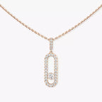 [Luxe Jewellery] Move Uno Diamond Necklace in Rose Gold
