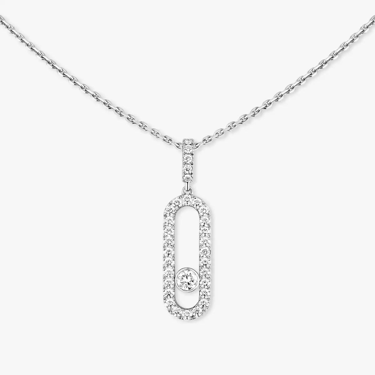 [LUXE JEWELRY]Move Uno Diamond Necklace in Rose Gold