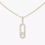 [Luxe Jewellery] Move Uno Diamond Necklace in Rose Gold