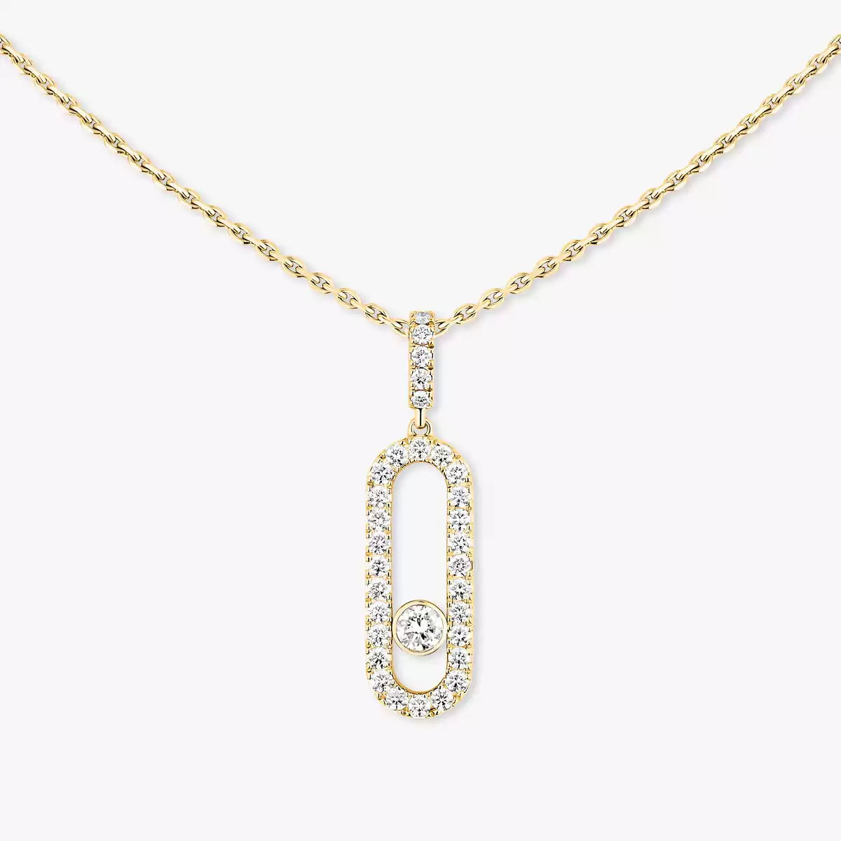[Luxe Jewellery] Move Uno Diamond Necklace in Rose Gold