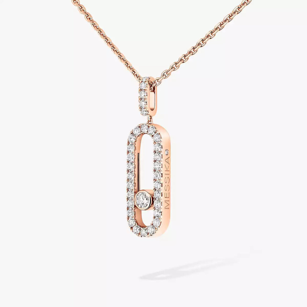 [Luxe Jewellery] Move Uno Diamond Necklace in Rose Gold