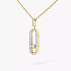 [Luxe Jewellery] Move Uno Diamond Necklace in Rose Gold