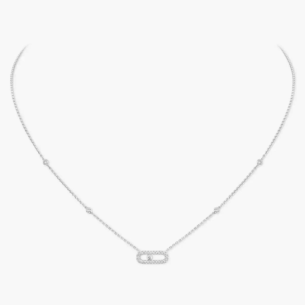 [LUXE JEWELRY]Diamond Necklace Move Uno