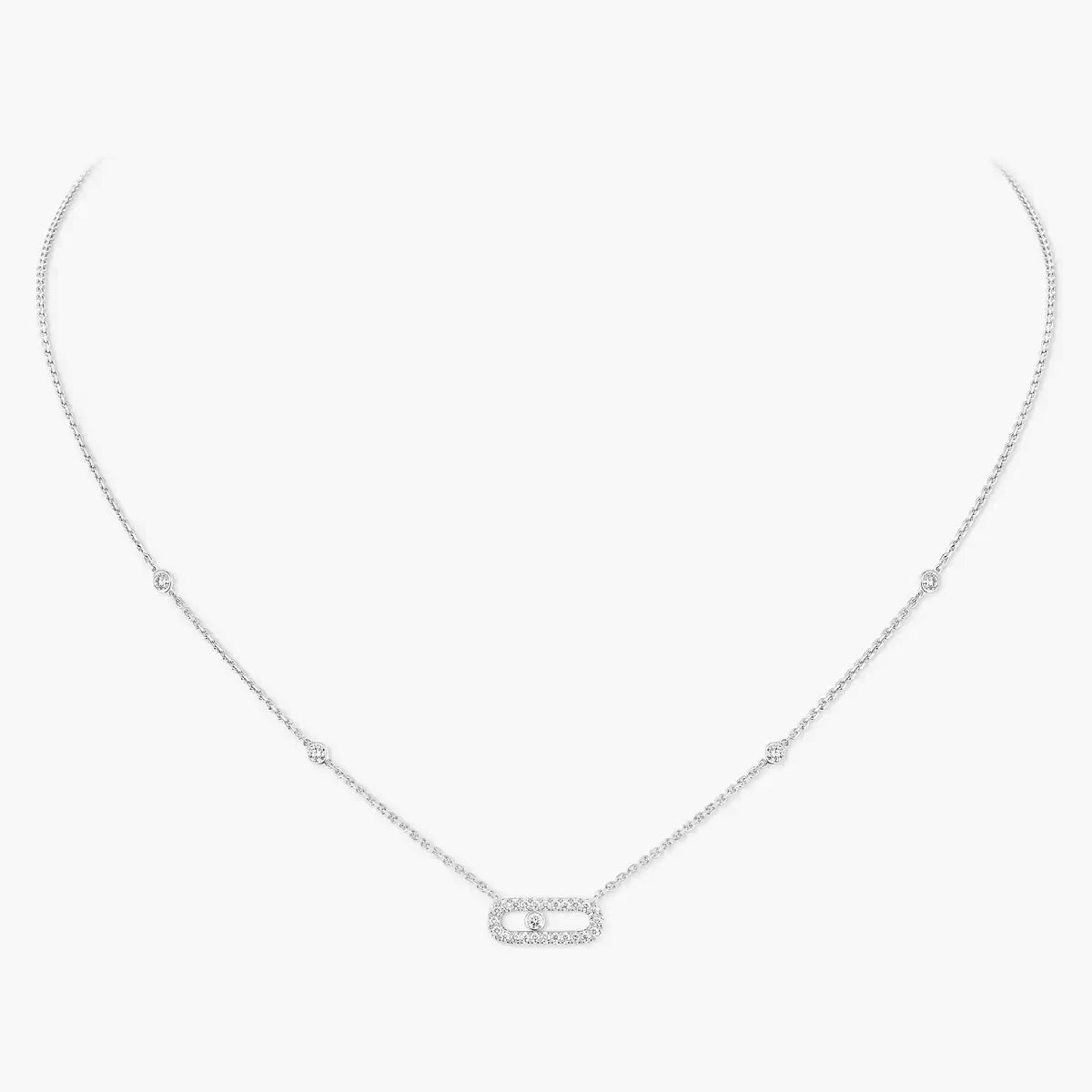 [LUXE JEWELRY]Diamond Necklace Move Uno