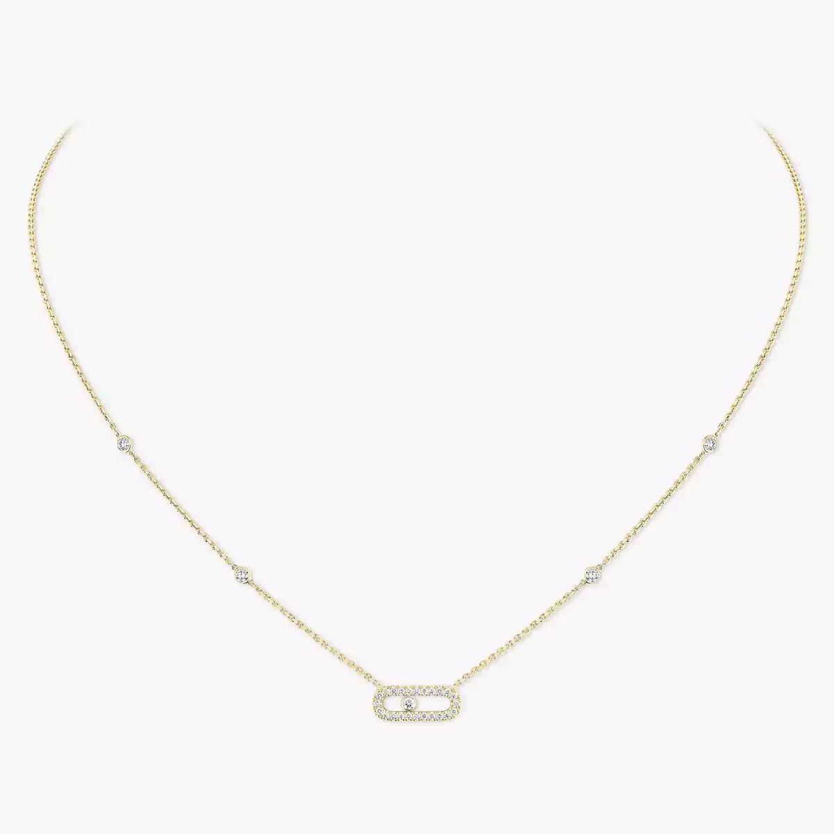 [Luxe Jewellery] Diamond Necklace Move Uno