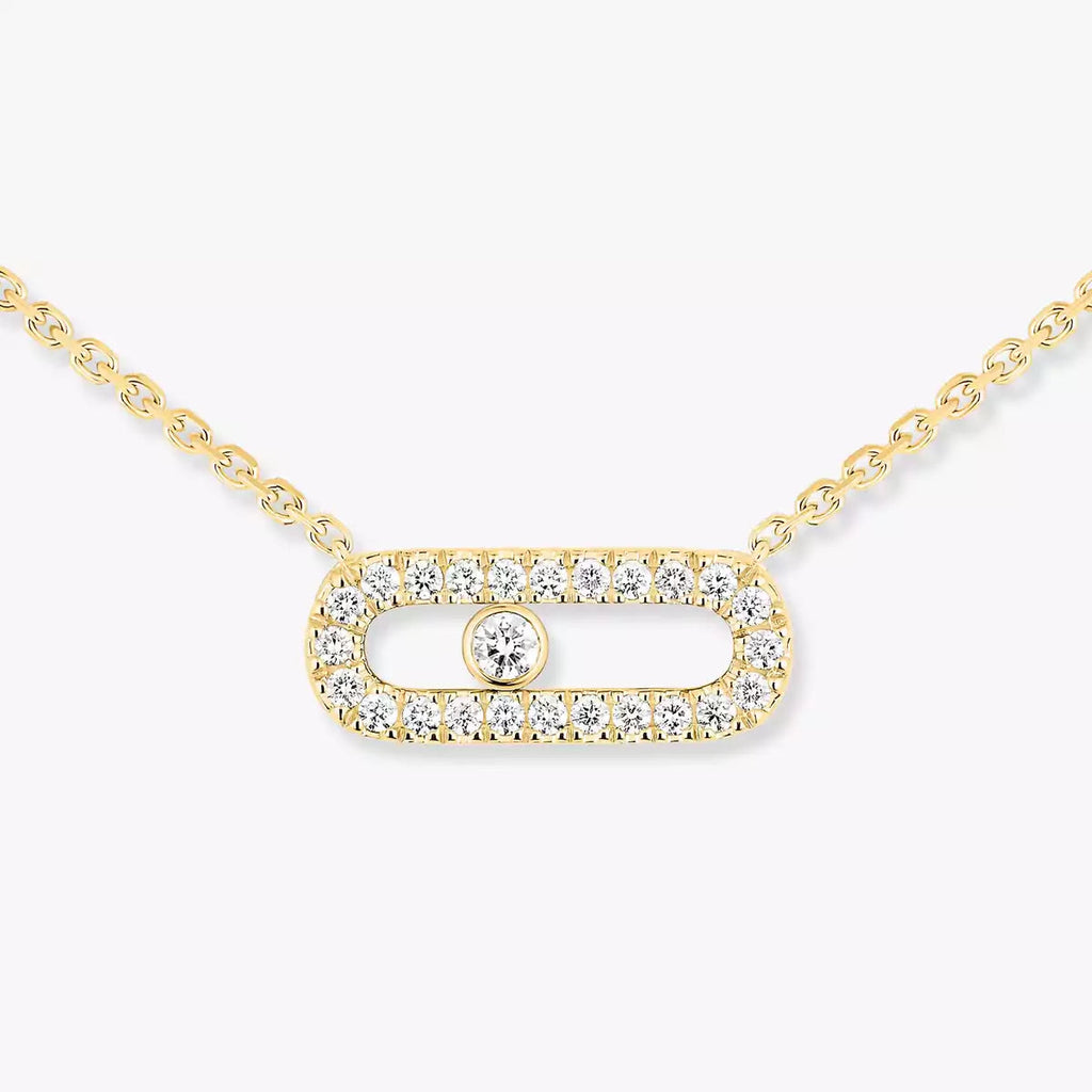 [LUXE JEWELRY]Diamond Necklace Move Uno