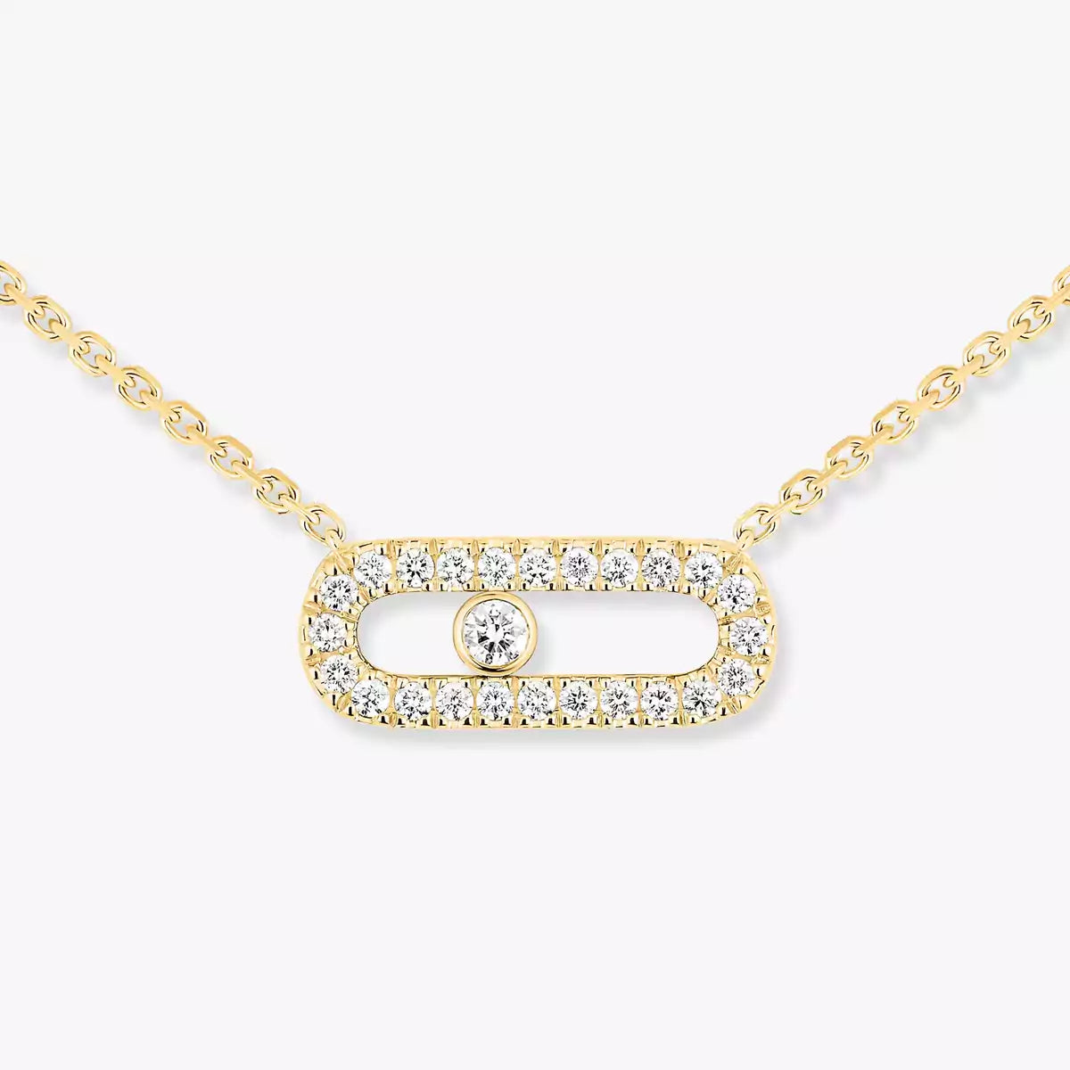 [LUXE JEWELRY]Diamond Necklace Move Uno