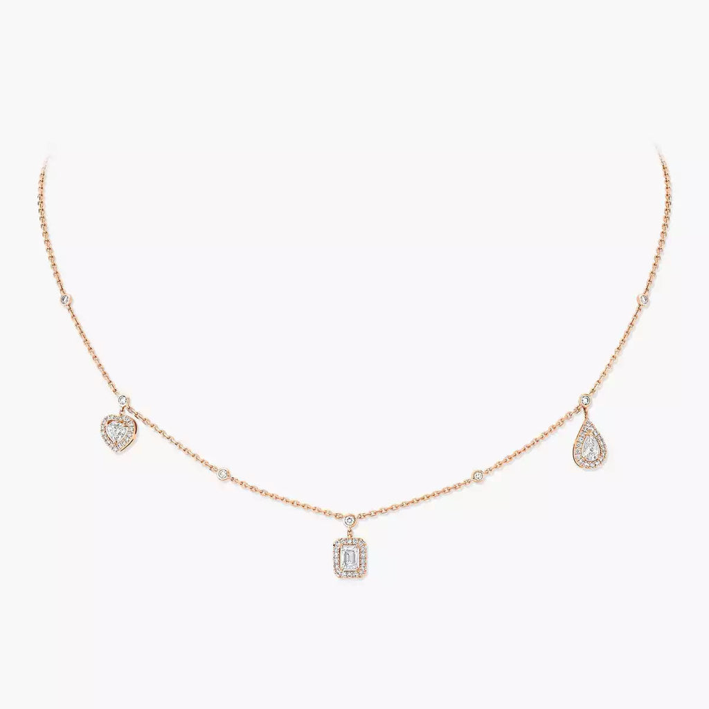 [Luxe Jewellery] My Twin Diamond Necklace in Silver