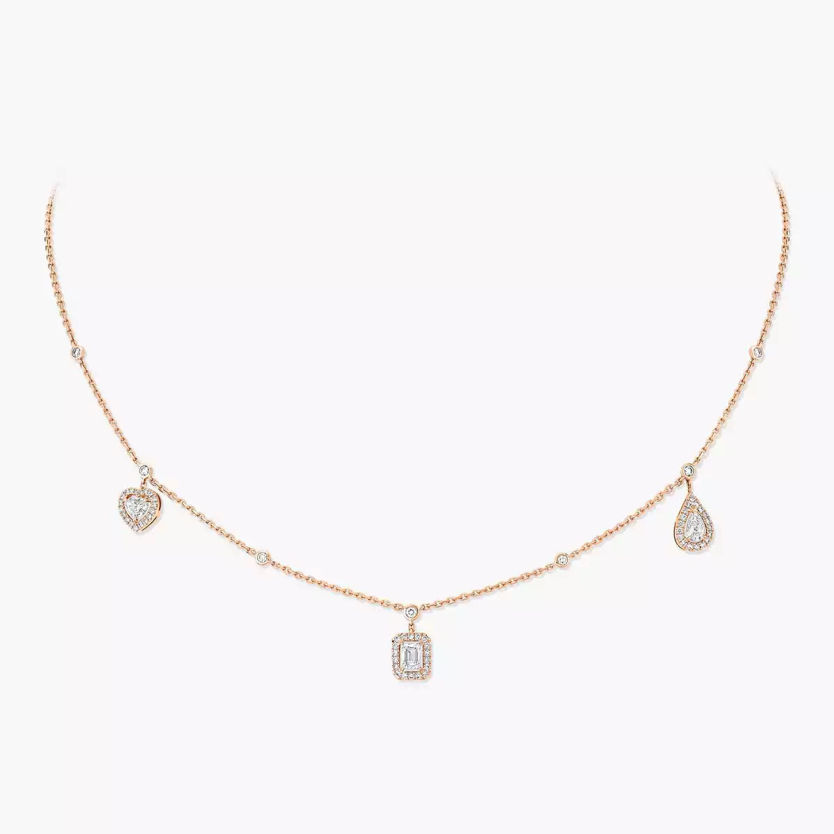 [Luxe Jewellery] My Twin Diamond Necklace in Silver