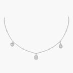 [Luxe Jewellery] My Twin Diamond Necklace in Silver