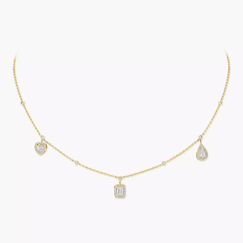 [Luxe Jewellery] My Twin Diamond Necklace in Silver