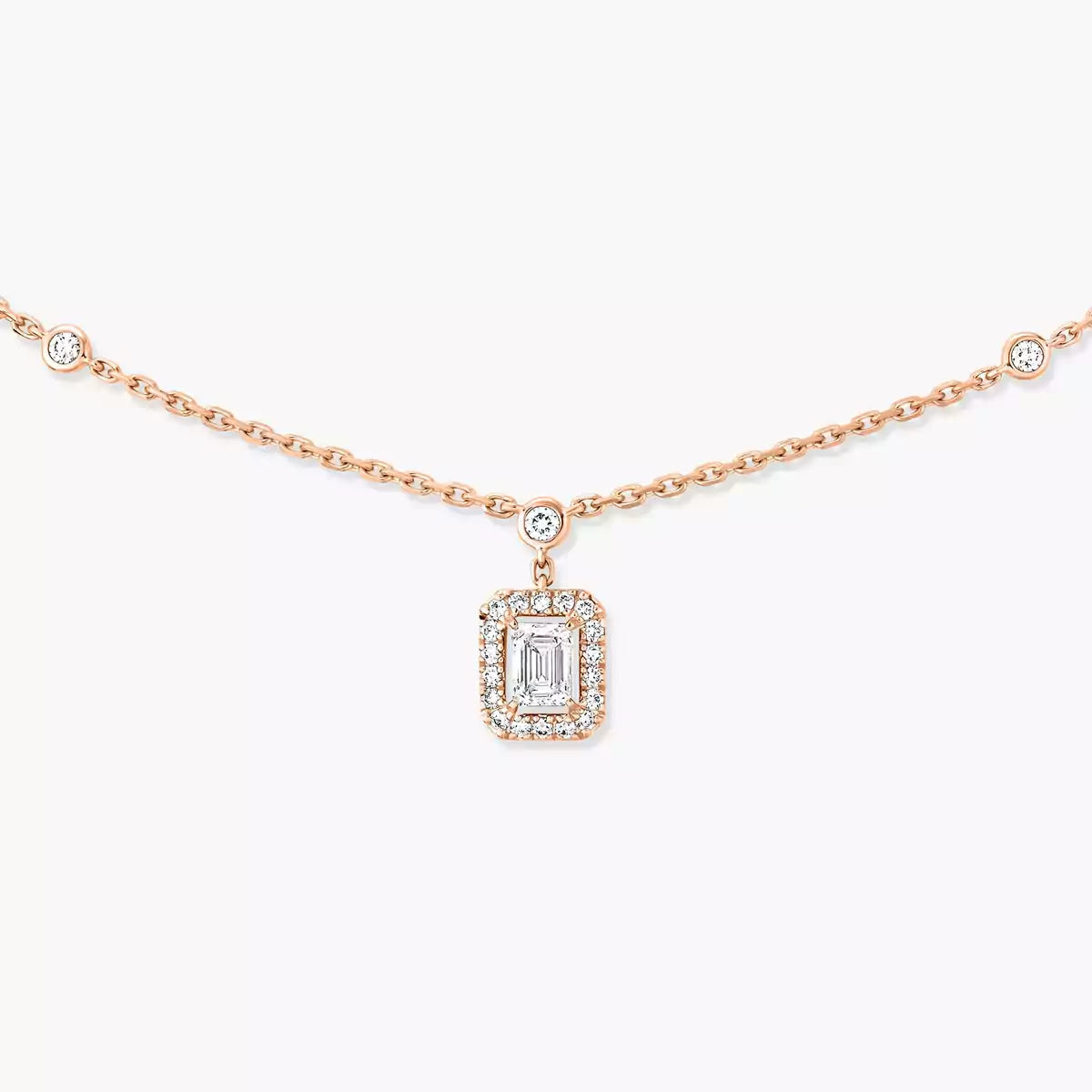 [Luxe Jewellery] My Twin Diamond Necklace in Silver