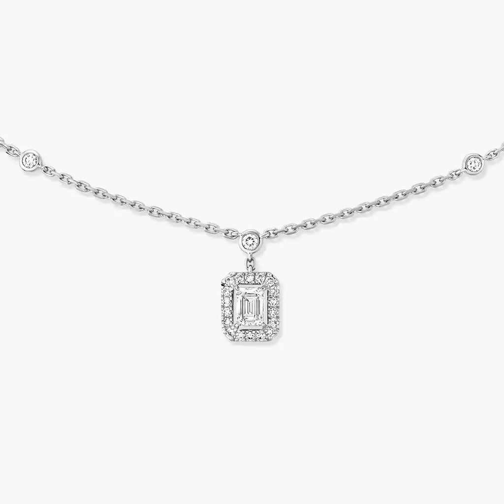 [Luxe Jewellery] My Twin Diamond Necklace in Silver