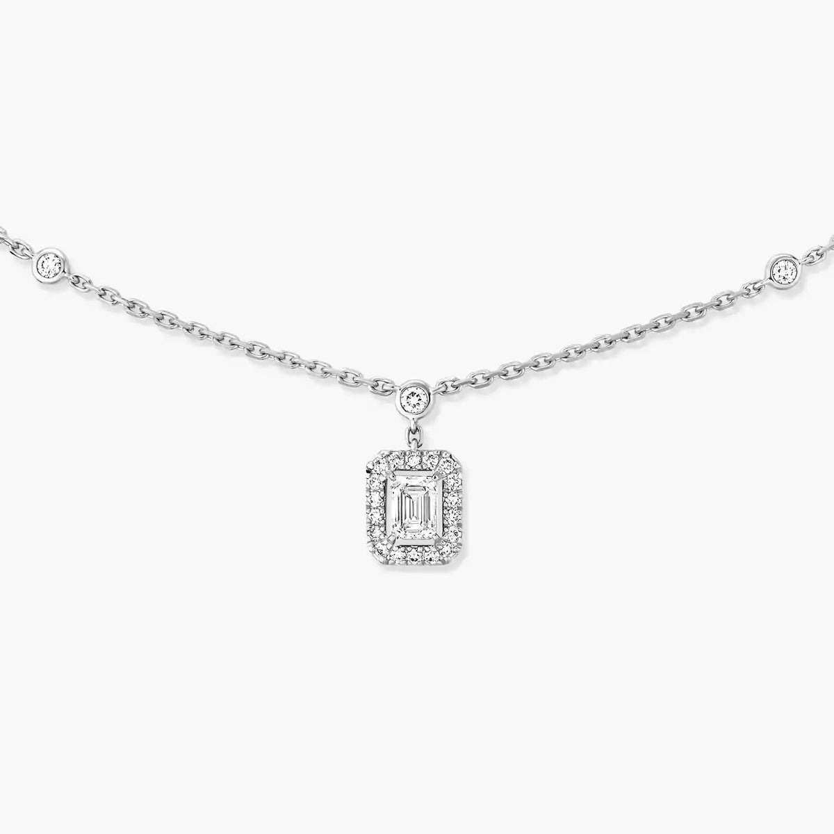 [Luxe Jewellery] My Twin Diamond Necklace in Silver