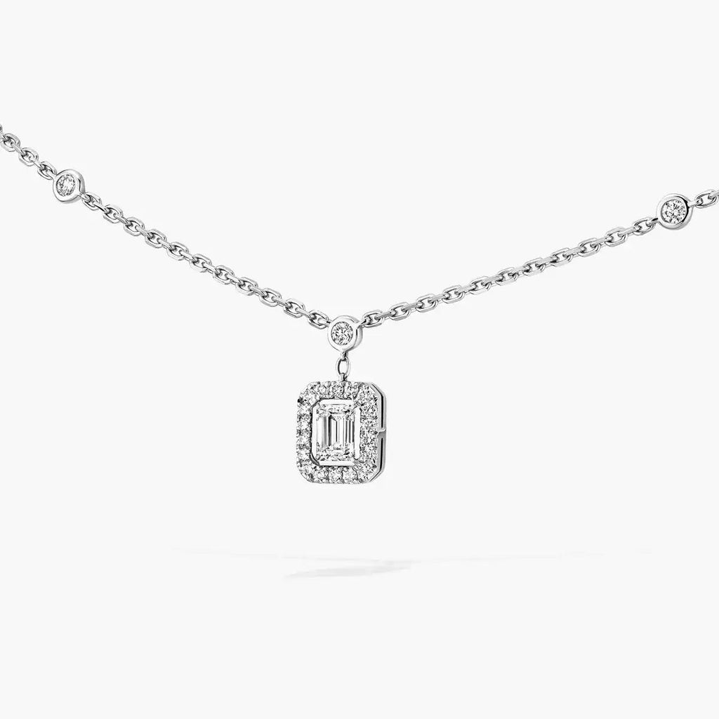 [Luxe Jewellery] My Twin Diamond Necklace in Silver